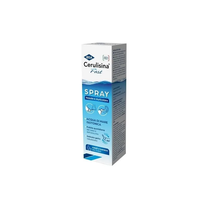 IBSA Cerulisina Fast Nasal and Ear Spray for Hygiene and Earwax Removal 100ml