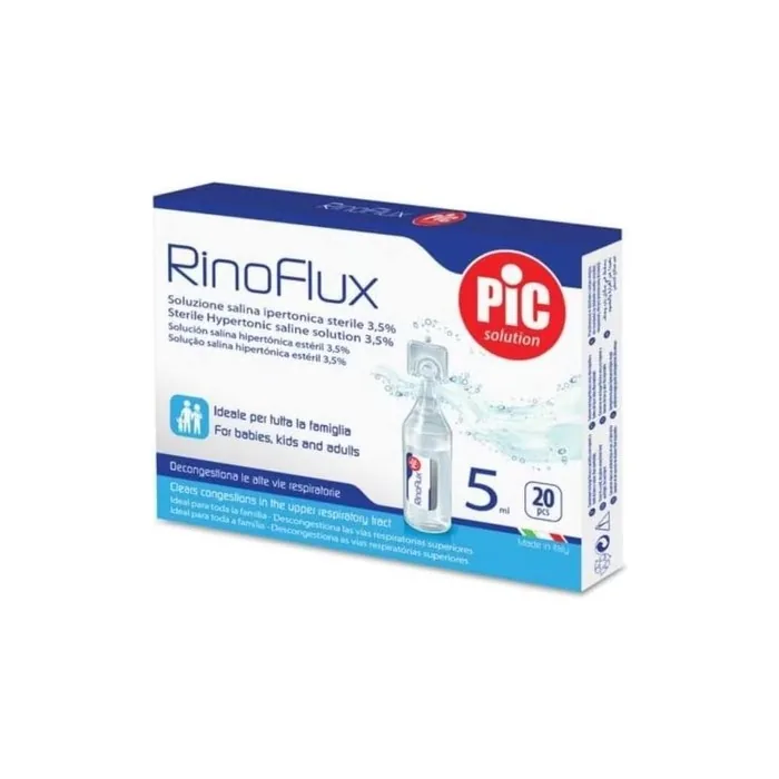 Pic Rinoflux Hypertonic Nasal Decongestant Solution 20 Vials x 5ml