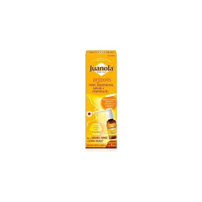Juanola Juanola Propolis With Honey Echinacea Sage Vitamin B3 Oral Spray 30ml
