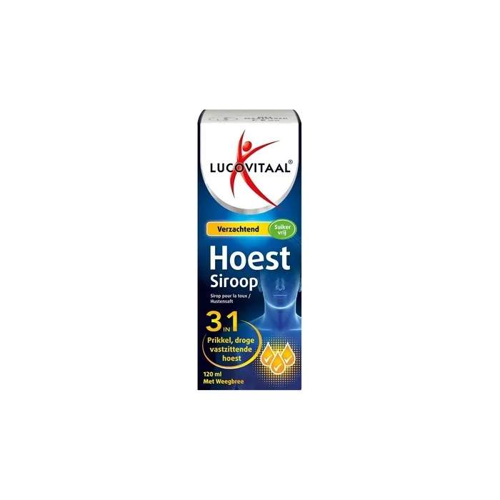 Lucovitaal Cough Syrup 3 In 1 Sugar Free - Effective Relief For Coughs