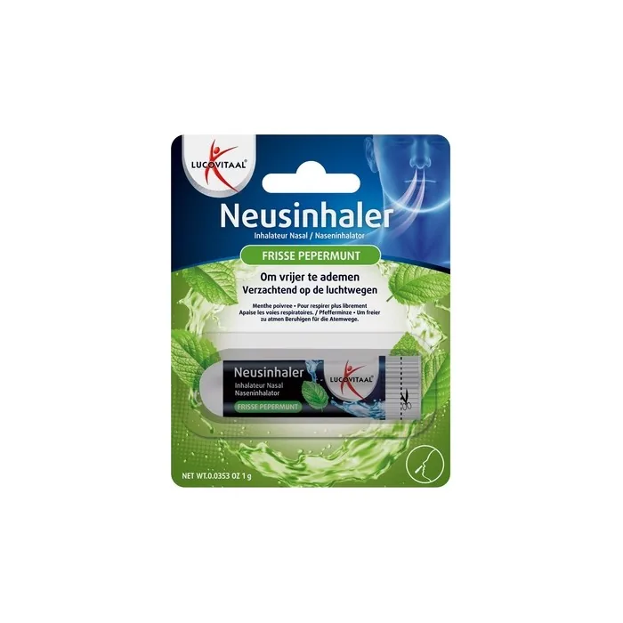 Lucovitaal Nasal Inhaler Free Breathing Fresh Peppermint