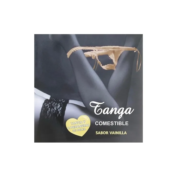 Tanga DE OBLEA Y 2 PEZONERAS Chica SABOR VAINILLA