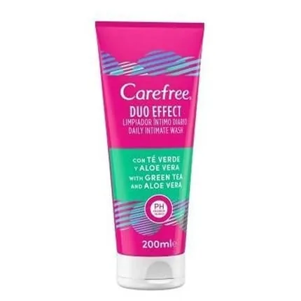 Carefree Carefree Duo Effect Intimate Cleanser Green Tea & Aloe Vera 200ml