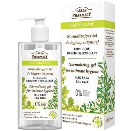 Green Pharmacy Tea Tree and Oak Bark Intimate Wash Lotion 300ml Clear