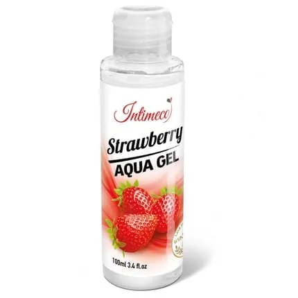 Intimeco Strawberry Aqua Gel Moisturizing Water Gel For Intimate Areas 100ml