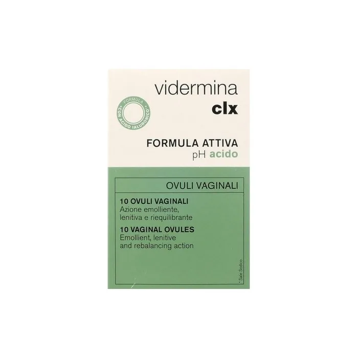 Vidermina Clx Vaginal Suppositories 10 Pieces