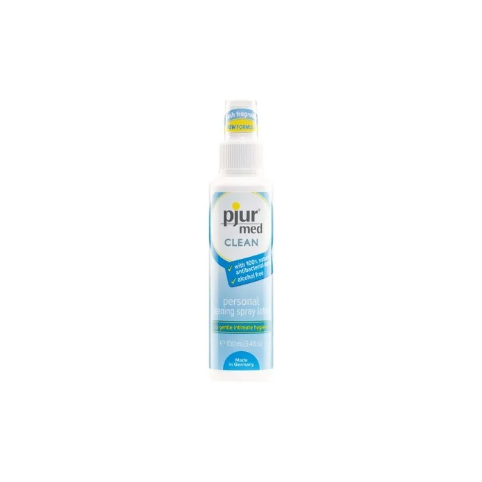 Pjur Med Clean Spray Antibacterial Hygiene Spray for Gentle Skin and Intimate Area Cleansing 100ml