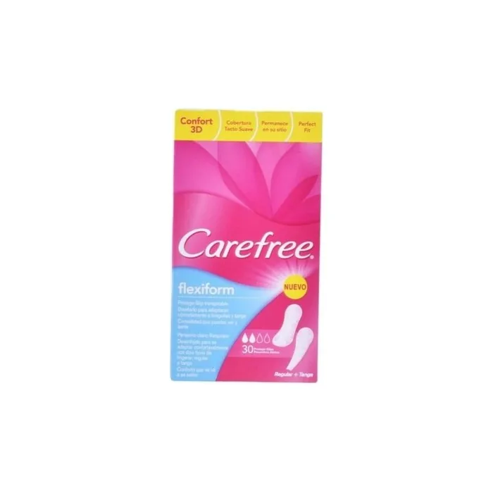 Flexible Pantyliner Flexiform Carefree Carefree 30 Pieces - Pack of 30