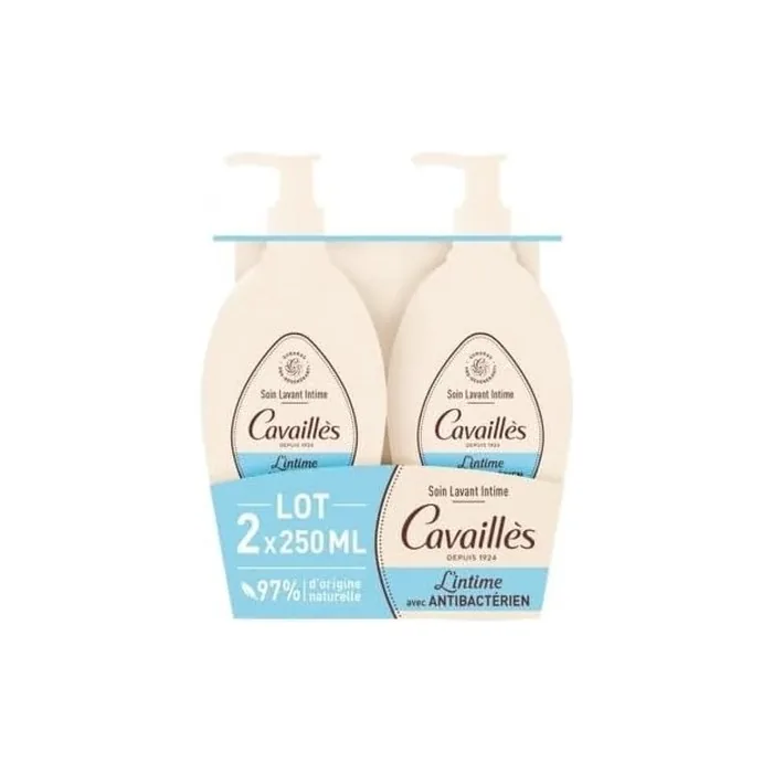 Rogé Cavaillès Antibacterial Intimate Cleansing Care 250ml - Pack of 2