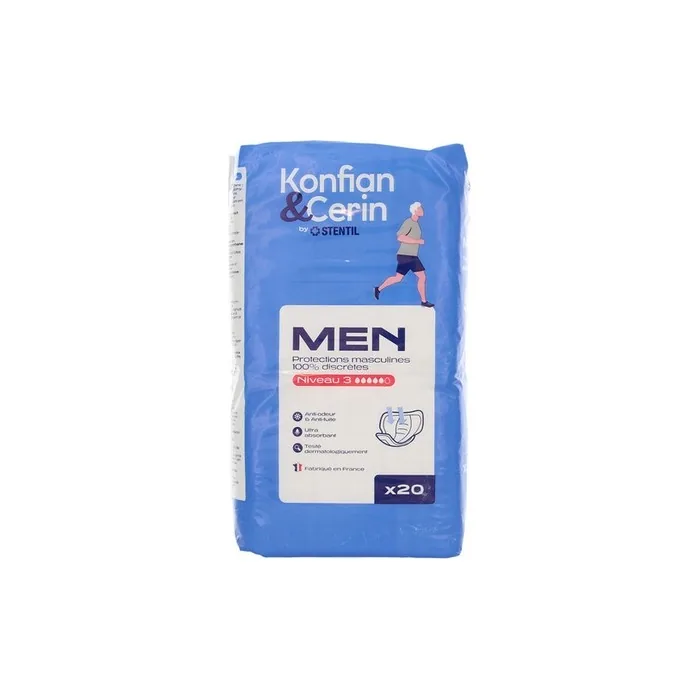 Stentil Konfian & Cerin Men Level 3 Discreet Pads for Men