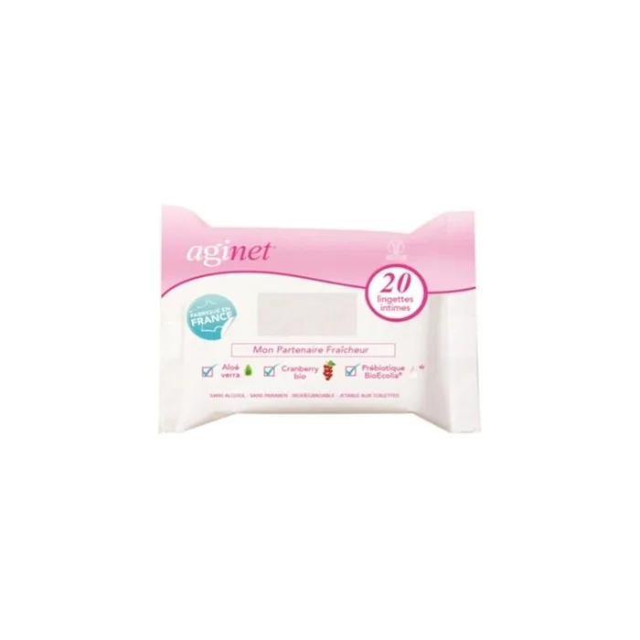 Biogyne Aginet Intimate Wipes 20 Pieces