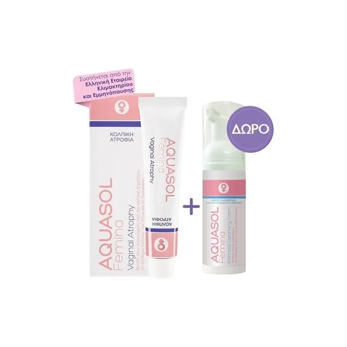 Aquasol Galenica Promo Aquasol Femina Vaginal Atrophy Cream 30ml & Gift Intimate Cleansing Foam 40ml