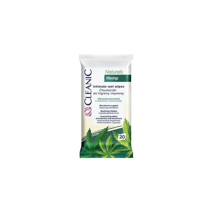 Harper Cleanic Intimate Hygiene Wipes Naturals Hemp 20 Pieces