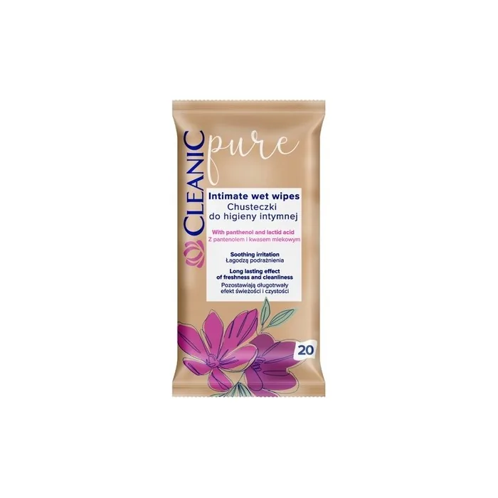 Cleanic Pure Intimate Hygiene Wipes 20 Pieces