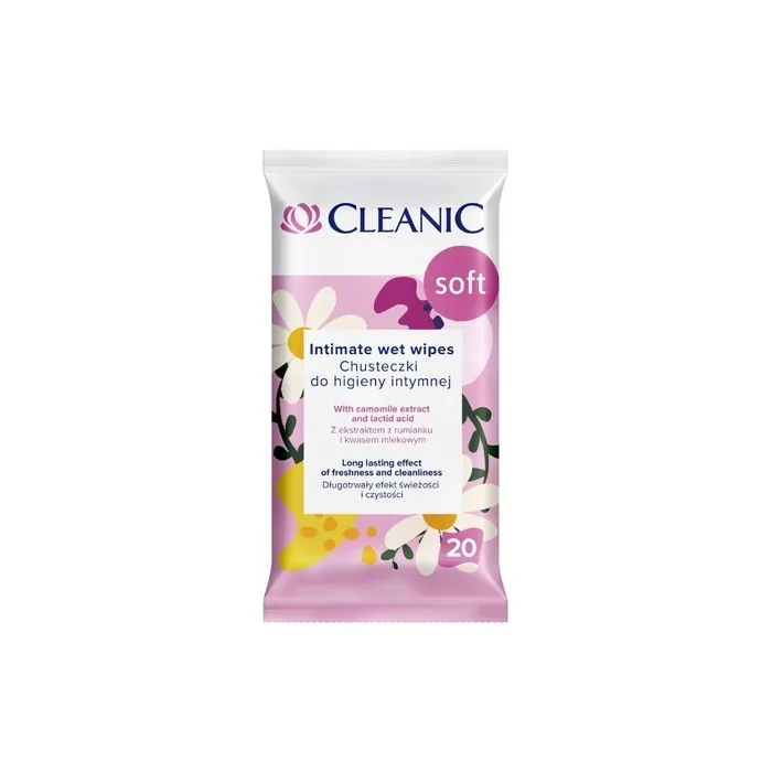 Cleanic Soft Intimate Hygiene Wipes 20 Pieces