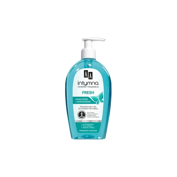 Aa Intymna Fresh Feminine Wash Hypoallergenic Liquid For Intimate Hygiene With Dispenser 300ml