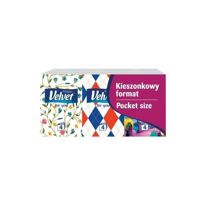VELVET CARE Mini Hygiene Wipes 6x7 cm - Pack of 6