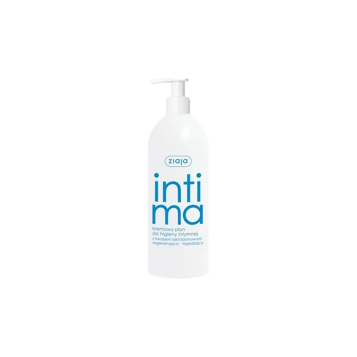 Ziaja Intima Creamy Liquid For Intimate Hygiene With Lactobionic Acid Regenerating-Soothing 500ml