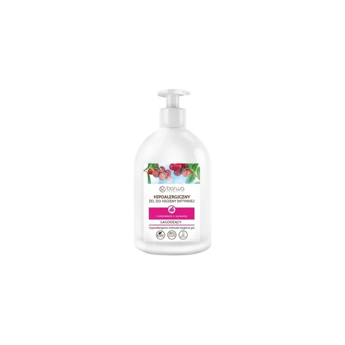 Barwa Hypoallergenic Moisturizing Gel For Intimate Hygiene Cranberry 500ml