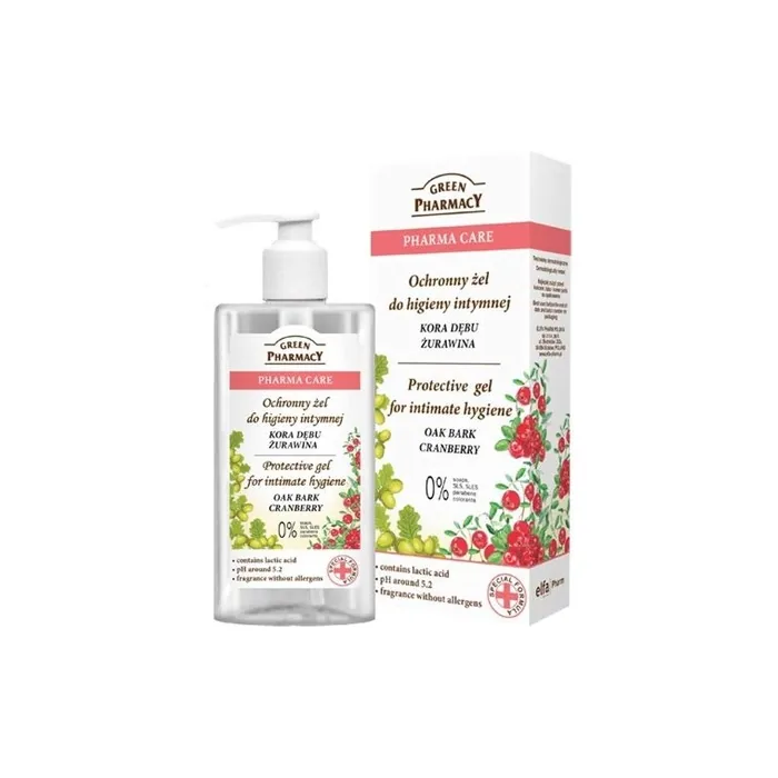 Green Pharmacy Intimate Wash Lotion with Cranberry and Oak Bark 300ml