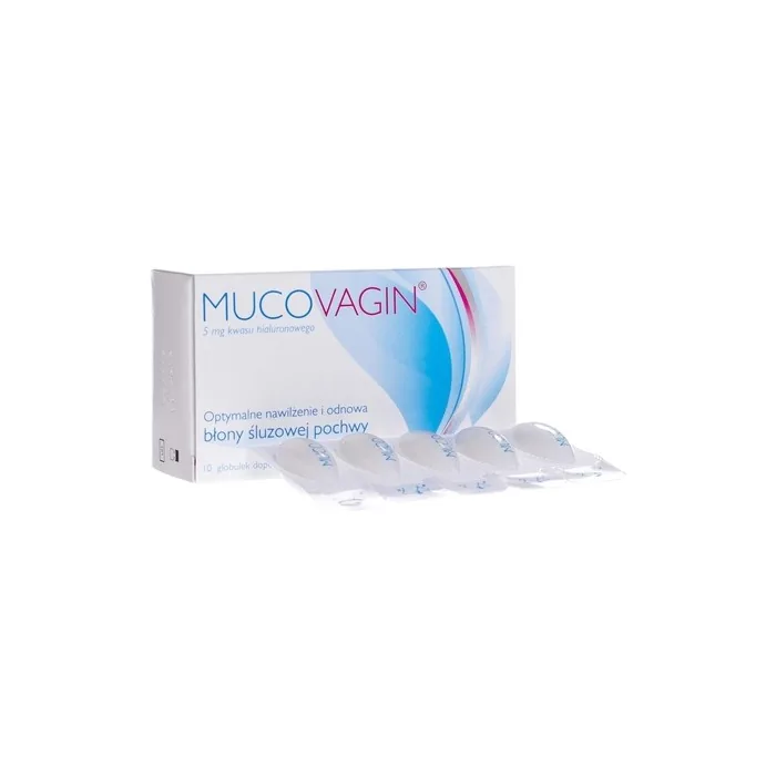 MUCOVAGIN Vaginal Pessaries Hydration and Renewal for Women of All Ages Hyaluronic Acid for Vaginal Dryness Infections Natural Treatment