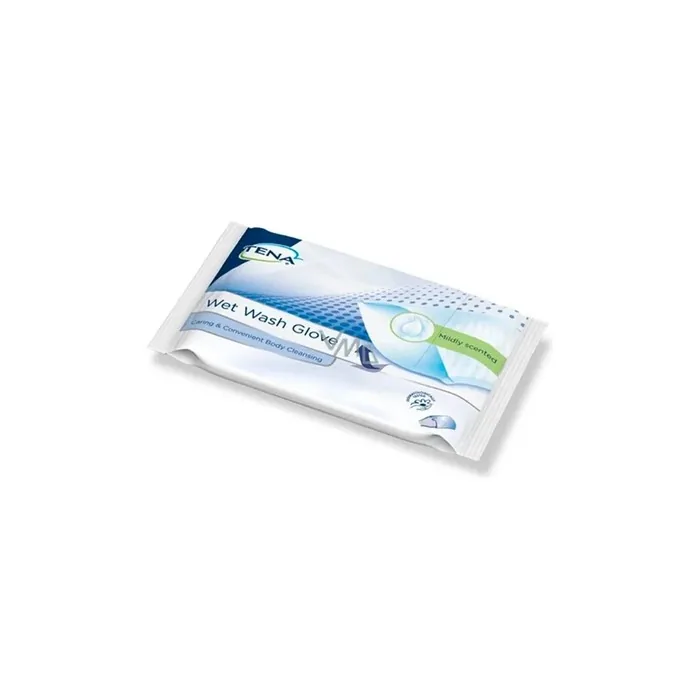 Tena Wet Wash Glove 8u Personal Care