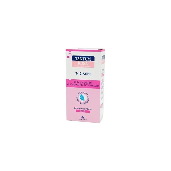Angelini Tantum Rosa Intimo Quotidiano 3 12 Years Intimate Cleanser Ph 5 200 Ml