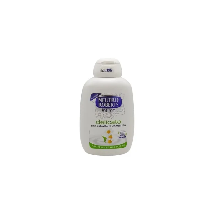 Neutro Roberts Gentle Underwear Hygiene Cleaner with Chamomile 200ml Bottle - Natural Formula for Sensitive Skin Women and Children - Clinically Tested