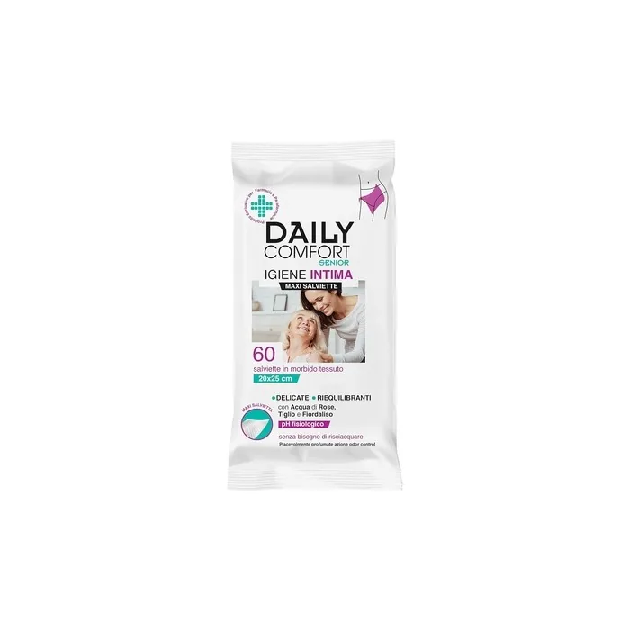 Diva International Daily Comfort Senior Intimate Hygiene Wipes 60 Wipes