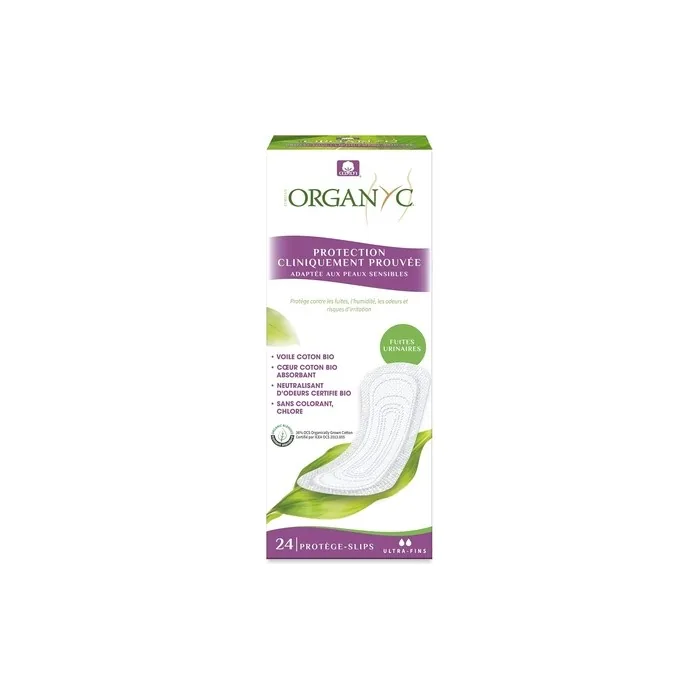 Organyc Panty Liners for Incontinence Made of Certified Cotton