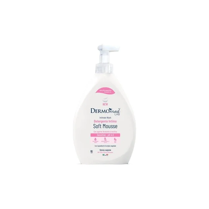 Dermomed Intimate Cleanser Soft Mousse Sensitive with Moisturizing and Soothing Ingredients for External Intimate Hygiene pH 4.5 600ml Fresh