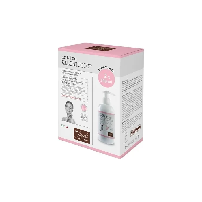 Fiocchi di Riso Kalibiotic Soothing and Balancing Intimate Cleanser 240ml - Pack of 2