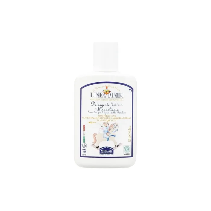 Helan Linea Bimbi Bio Intimate Wash for Girls with Aloe Vera Apricot and Chamomile Essential Oils 125ml