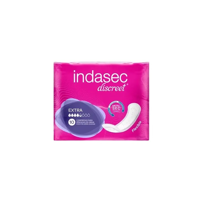 Indasec Indasec Dermoseda Incontinence Extra Pads 10 Pieces