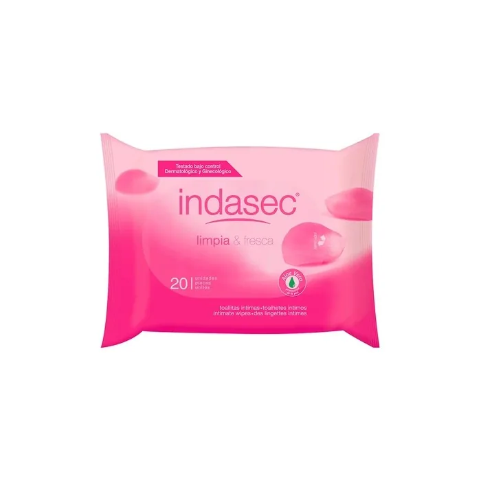 Indasec Indasec Clean And Fresh Intimate Wipes 20 Units