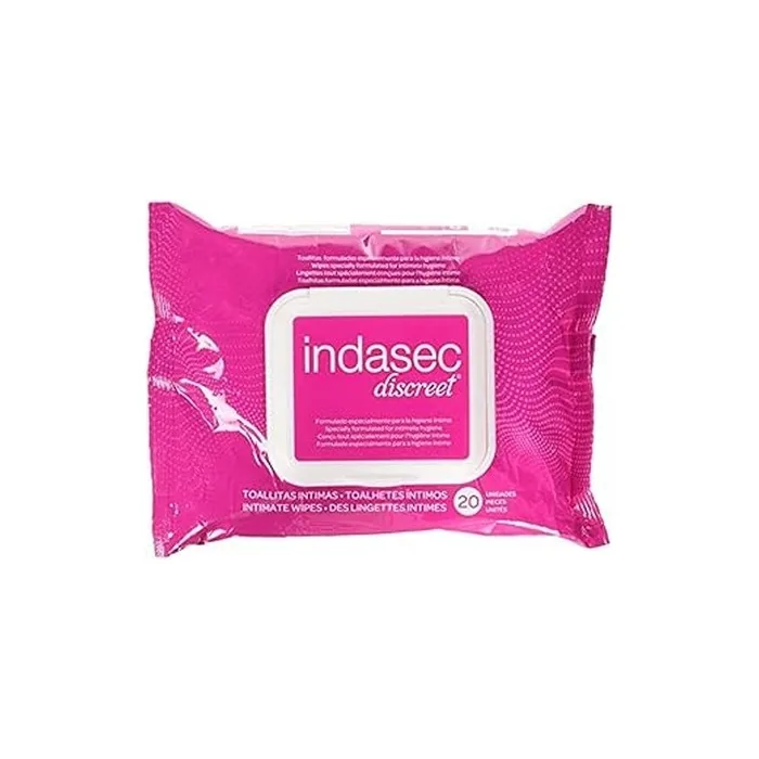 Indasec Intimate Hygiene Towels 20 Units Black Standard