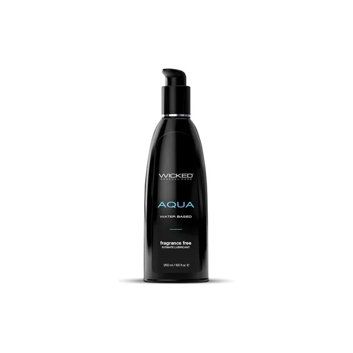 Wicked Sensual Care Aqua Waterbased Black 250ml Fragrance Free