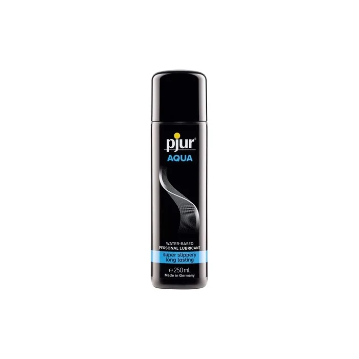 pjur AQUA Premium Water-Based Lubricant for Excellent Glide and Moisture - 250ml