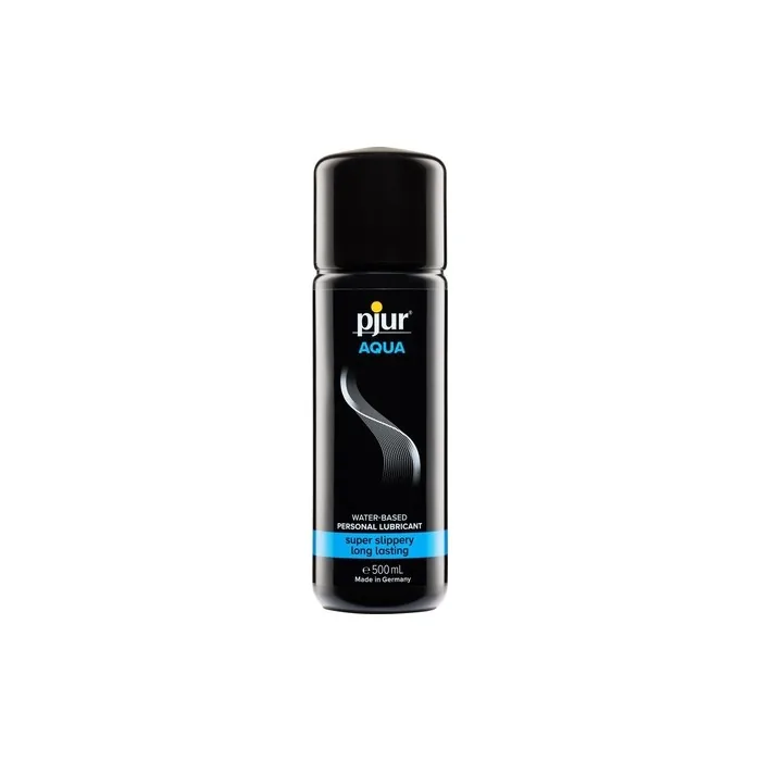 pjur AQUA Premium Water-Based Lubricant for Excellent Glide and Moisture - 500ml