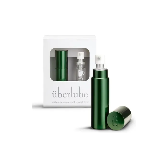 Uberlube Silicone Lube Green Velvet Chaise for Travel Unscented