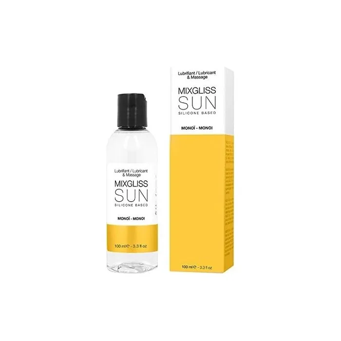 MIXGLISS SUN Premium 2-in-1 Silicone-Based Massage Oil and Lubricant 100ml White