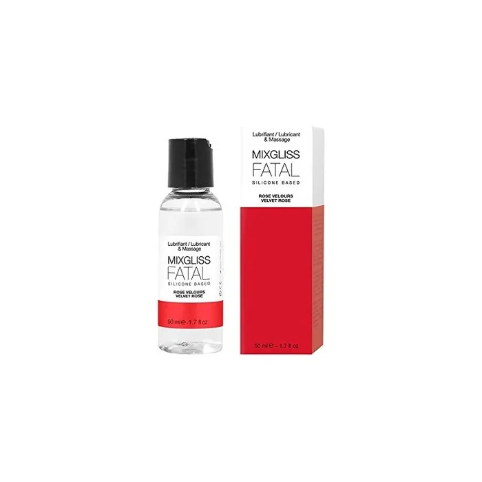 MIXGLISS FATAL Premium 2-in-1 Silicone-Based Massage Oil and Lubricant 50ml Pink Velvet