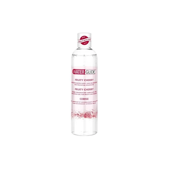 Waterglide Flavoured Lubricant Fruity Cherry Aroma Waterbased Vegan Friendly Toysafe 300ml