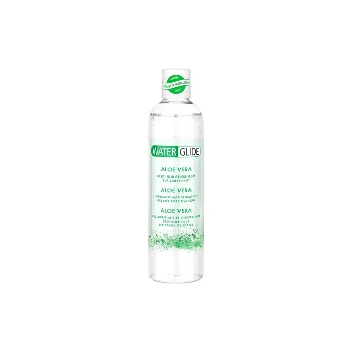 Waterglide Experience And Lubricant Gel With Aloe Vera For Soft Skin Waterbased Lubricant Facilitates Intercourse And Intimate Massages Vegan 300ml