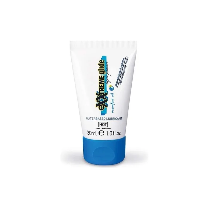 HOT eXXtreme Glide Water-Based Lubricant Comfort Oil A+ 30ml White