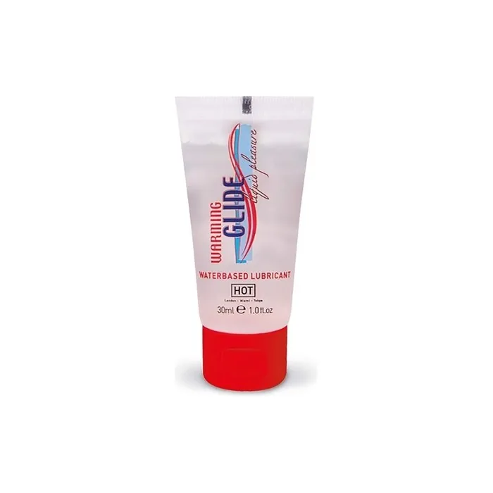 HOT Warming Glide Liquid Pleasure Waterbased Lubricant 30ml Transparent