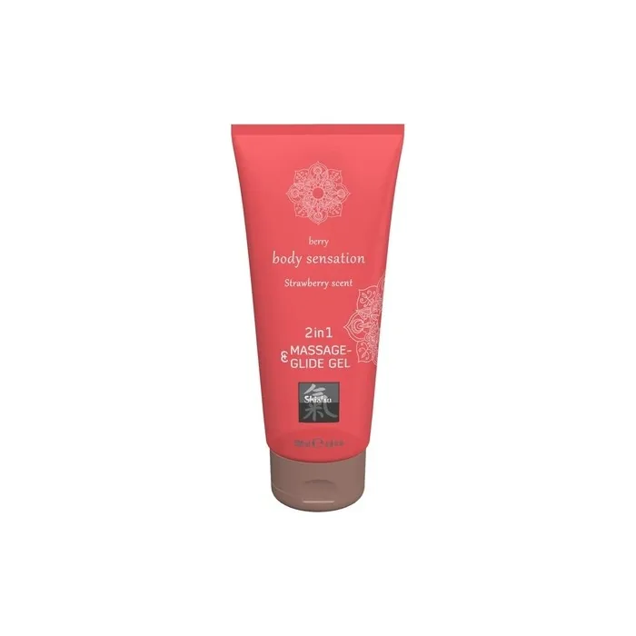 SHIATSU 2in1 Massage Oil and Lubricant Strawberry Scent 200ml