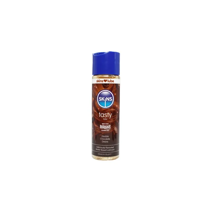 Skins Double Chocolate Water Based Lubricant 44 Fl Oz 130 Ml