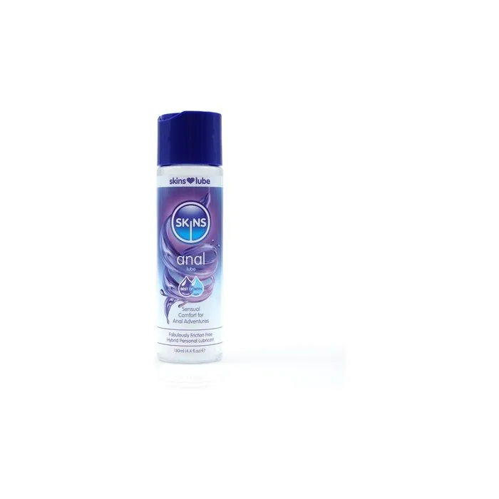 Skins Anal Hybrid Silicone And Water Based Lubricant 44 Fluid Ounces 130 Milliliters