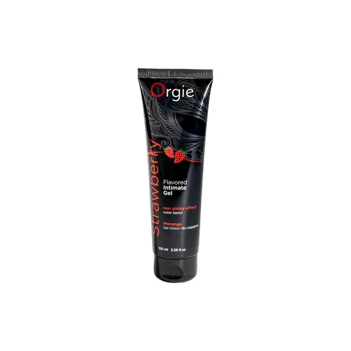 Orgie Water-Based Lubricant with Essence and Strawberry Flavor 100ml